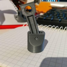 Schlüsselbund Kolben Stange Mode Zubehör 3d print model - Mito3D