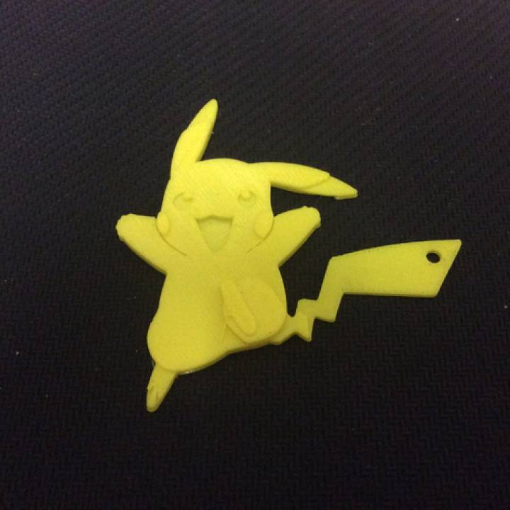 Pikachu chiave catena moda Accessori fascino carina facile divertimento gioco portachiavi ragazzi Pokemon semplice giallo antipasto game Boy nintendo pokemongo pokemonfigures 3D print model - Mito3D