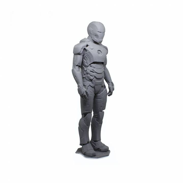hombre Acero ventilador Arte 3D print model - Mito3D