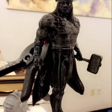 Thor figura ventilador Arte maravilla historietas arte fan 3d print model - Mito3D