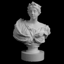 muse british museum london scan bust female sculpture woman isis marble britishmuseum 19thcentury amuse 3d print model - Mito3D