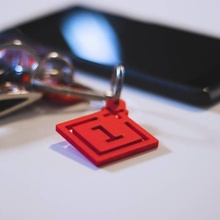 oneplus porte clés mode accessoires logo rouge oneplus3 opo 3d print model - Mito3D