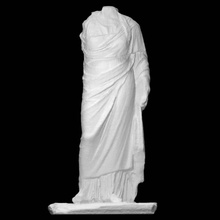 estátua sacerdotisa Nikeso Varredura mármore 3d print model - Mito3D