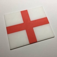 england flag coaster plaque education sign 3d print model - Mito3D