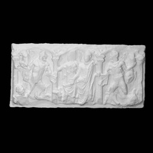 sarcofago sposato coppia dioscuri scansione uomo donna sollievo 3d print model - Mito3D