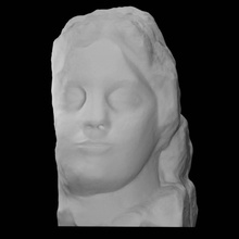 mujer escanear cabeza 3d print model - Mito3D