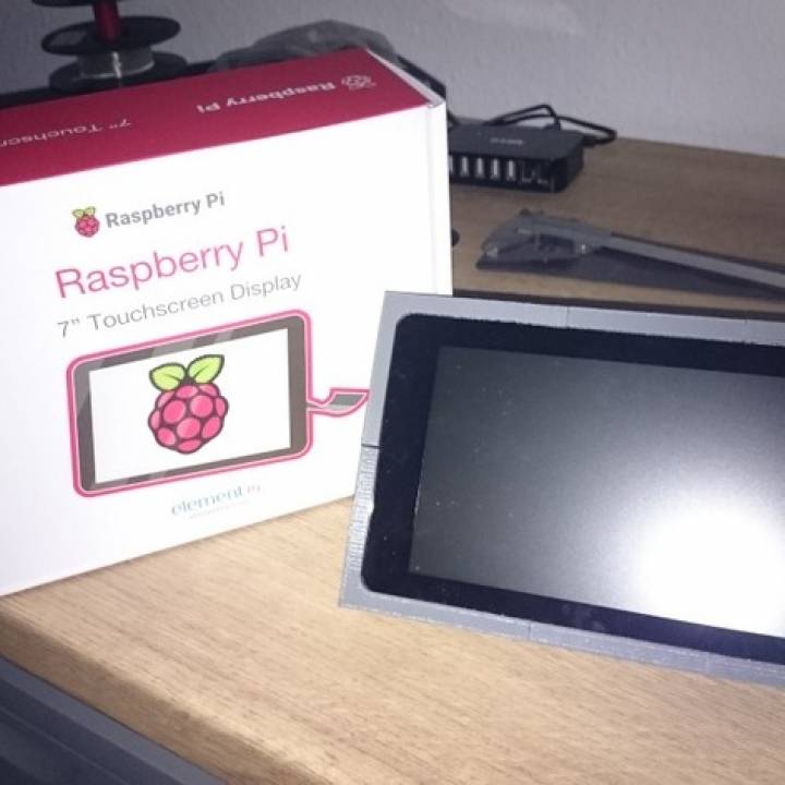 raspberry pi 2 7 touchscreen case gadgets & electronics display 3D print model - Mito3D