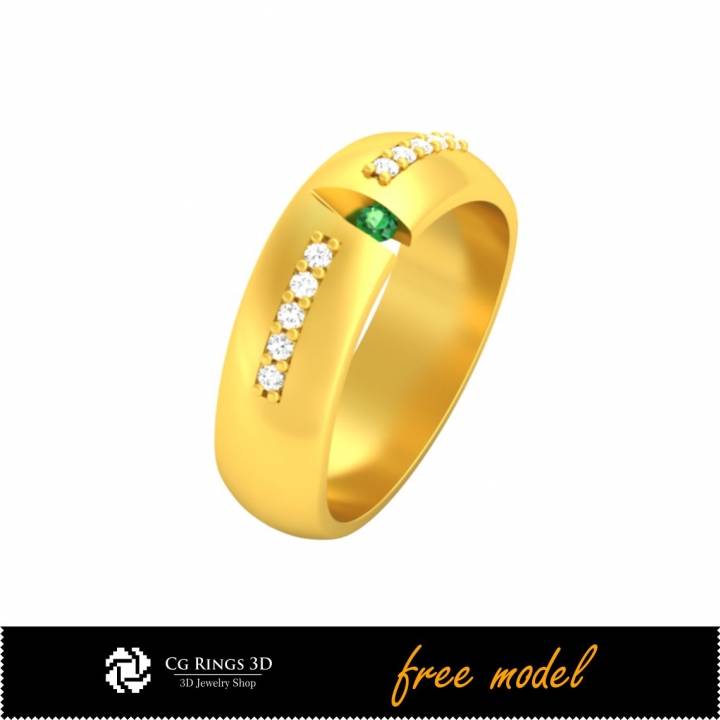 3d cad nozze squillare gratuito modello gioielleria freejewelry 3D print model - Mito3D
