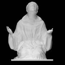 uomo pregando scansione 3d print model - Mito3D