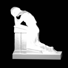 woman crying tomb scan memorial grave 3d print model - Mito3D