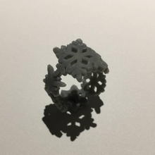 snowflake ring jewellery snow ice frozen precious 3d print model - Mito3D