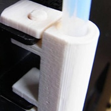 filament guide tube retainer - replicator 2 build 3d printer holder bracket 3d print model - Mito3D