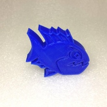angry fish toys & games shark teeth hungry piranha pirahna 3d print model - Mito3D