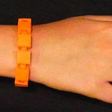 personnalisable bracelet choisir couleurs impression lien porter bijoux mode amusement unique joindre Douane coloré branché reliable joint 3d print model - Mito3D