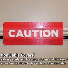 'caution cable cover' & garden print bathroom bedroom cover easy house kitchen logo office safe tool tools unique household xbox workshop safety organisation electrical designer hallway extension power room organization electric 3d print model - Mito3D