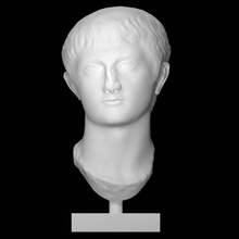 testa germanico scansione scultura marmo 3d print model - Mito3D