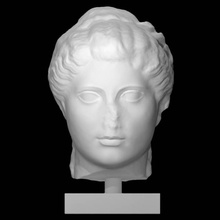 head woman scan sculpture marble octavia 3d print model - Mito3D