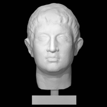 head man scan sculpture marble 3d print model - Mito3D