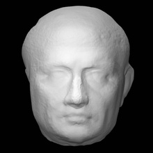 head priest isis scan bust sculpture marble 3d print model - Mito3D