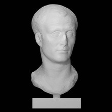 head man scan bust sculpture hellenistic male 3d print model - Mito3D