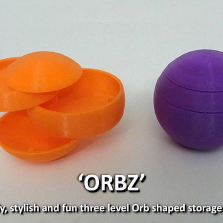 orbz vielschichtig Kugel geformt Lager Lösung Garten Weihnachten Halter Unterstützung Anhänger drucken Zubehörteil Kette Container Papa Ohr einfach Geschenk Schmuck Küche Makerbot Nüsse Büro Teile 3D print model - Mito3D