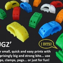 bugz & garden holder animals arduino clip creature fun kitchen models office peg small toy toys unique wild clamp household moving workshop organisation novelty designer clips printinplace organization print place practical muzz64 sharkz 3d print model - Mito3D