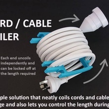 cord cable coiler & garden accessory apple design easy gadget handy office simple storage tool tools workshop safety coil rj45 ethernet organizer drill windows extension power organization electric cables coiled 3d print model - Mito3D