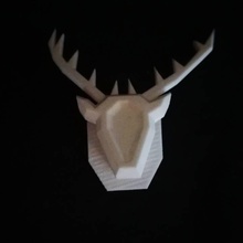 trophy deer's head & garden animal deer hunter 3d print model - Mito3D