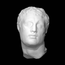 masculino retrato helenístico Príncipe escanear cabeza 3d print model - Mito3D