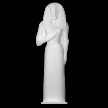 statue femme Dame Auxerre analyse corps 3d print model - Mito3D