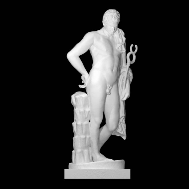 Hermes Mirador antinoo escanear emitir 3D print model - Mito3D