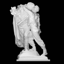soldiers scan bronze public 3d print model - Mito3D