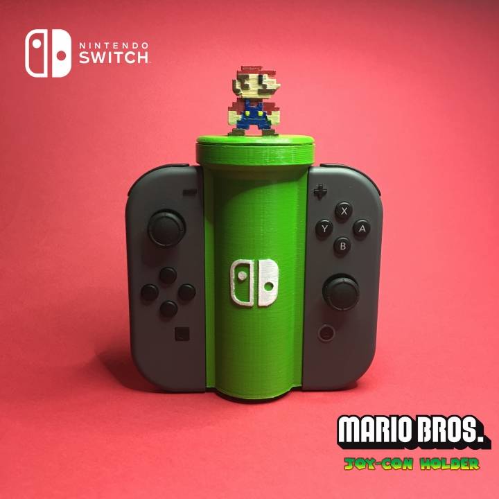 nintendo interruttore gioia titolare supporto Conservazione camera gadget elettronica Mario switch super mario 3D print model - Mito3D
