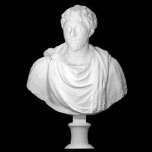 commodus scan bust sculpture marble emperor 3d print model - Mito3D