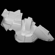 Komposition Kupfer Scan modern Skulptur abstrakt 3d print model - Mito3D