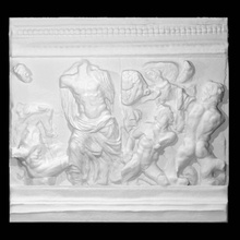 Zeus werfen Blitz Bolzen Scan Mythologie Skulptur Linderung Besetzung 3d print model - Mito3D