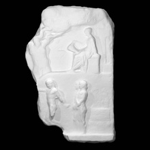 relief representing dionysiac initiation scene scan sculpture marble dionysus ritual 3d print model - Mito3D