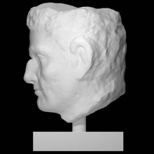 testa uomo scansione fallimento scultura marmo 3d print model - Mito3D