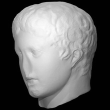 testa Doriforo scansione fallimento scultura maschio 3d print model - Mito3D