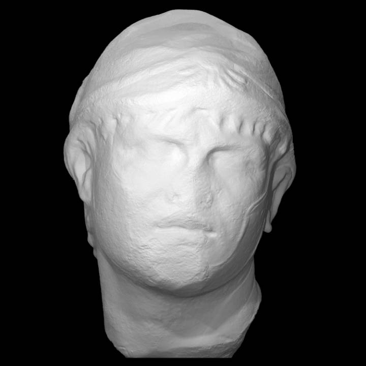 head philip spain scan king roman sculpture marble 3D print model - Mito3D