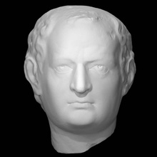 ritratto vespasiano scansione fallimento righello scultura marmo imperatore 3d print model - Mito3D