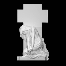 drappeggiato donna memoriale scansione 3d print model - Mito3D
