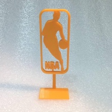 nba logotipo ventilador arte placa basquetebol Esportes 3d print model - Mito3D