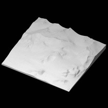 Dom Angebot topo Bildung Klettern Terrain Karte Yosemit 3d print model - Mito3D