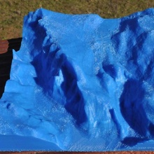 Hazme modelo educación subida dem topo Yosemite caminata 3d print model - Mito3D