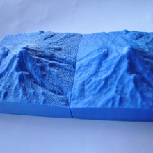 monte shasta 10km coleccionable montaña educación subida 3d topo alivio mapa cascadas 3d print model - Mito3D