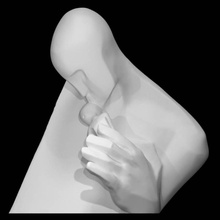 breath scan man infant halfbody 3d print model - Mito3D