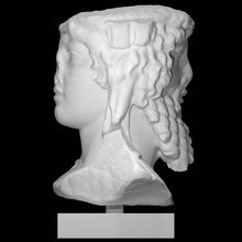 janiform herm dionysus scan god mythology sculpture marble 3d print model - Mito3D