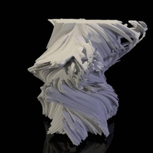 mandelbrot fractal driftwood & garden chaos julia vase set 3d print model - Mito3D