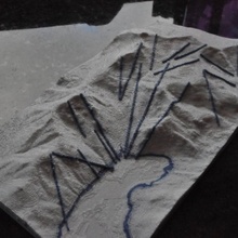 squaw valle 3d sentiero carta geografica formazione scolastica sciare topo 3d print model - Mito3D
